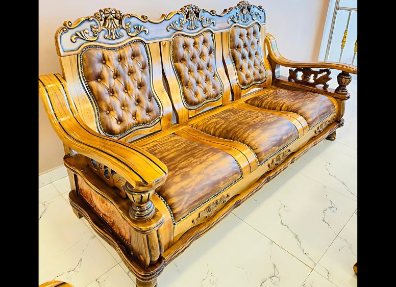 Turkish Ornate Royal Wooden Sofa Set