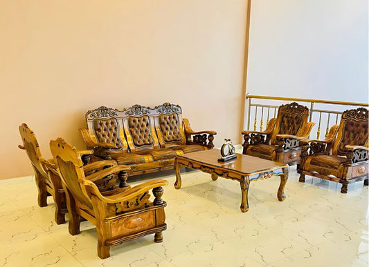 Turkish Ornate Royal Wooden Sofa Set