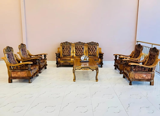Turkish Ornate Royal Wooden Sofa Set